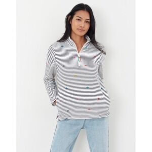 Joules 1/4 Zip Pullover 6 Rainbow Bee Striped Whimsical Fun Cutesy Pip Print